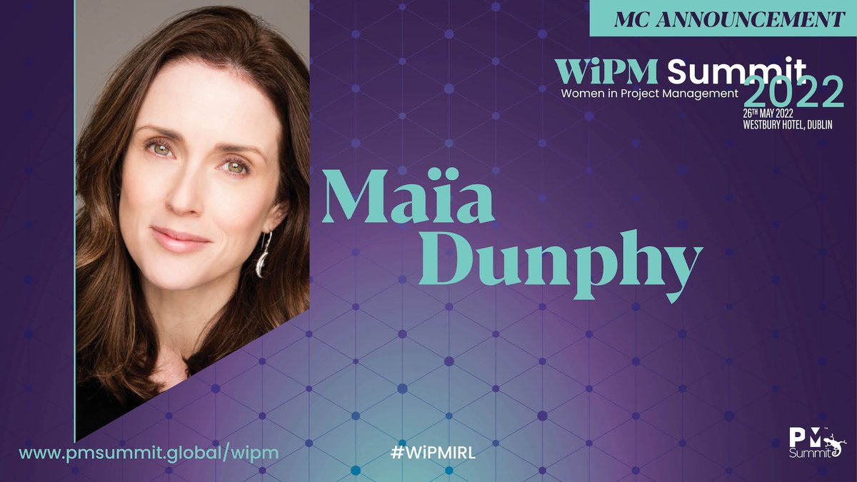 Our MC for #WiPMIRL Summit 2022 <a href="/MaiaDunphy/">Maïa Dunphy</a> has achieved so much in her career to date that Twitters character limit is an injustice for introducing her. In short she is a broadcaster, writer and mum. For full details of 2022 line-up including Maïa go to: pmsummit.global/wipm-speakers