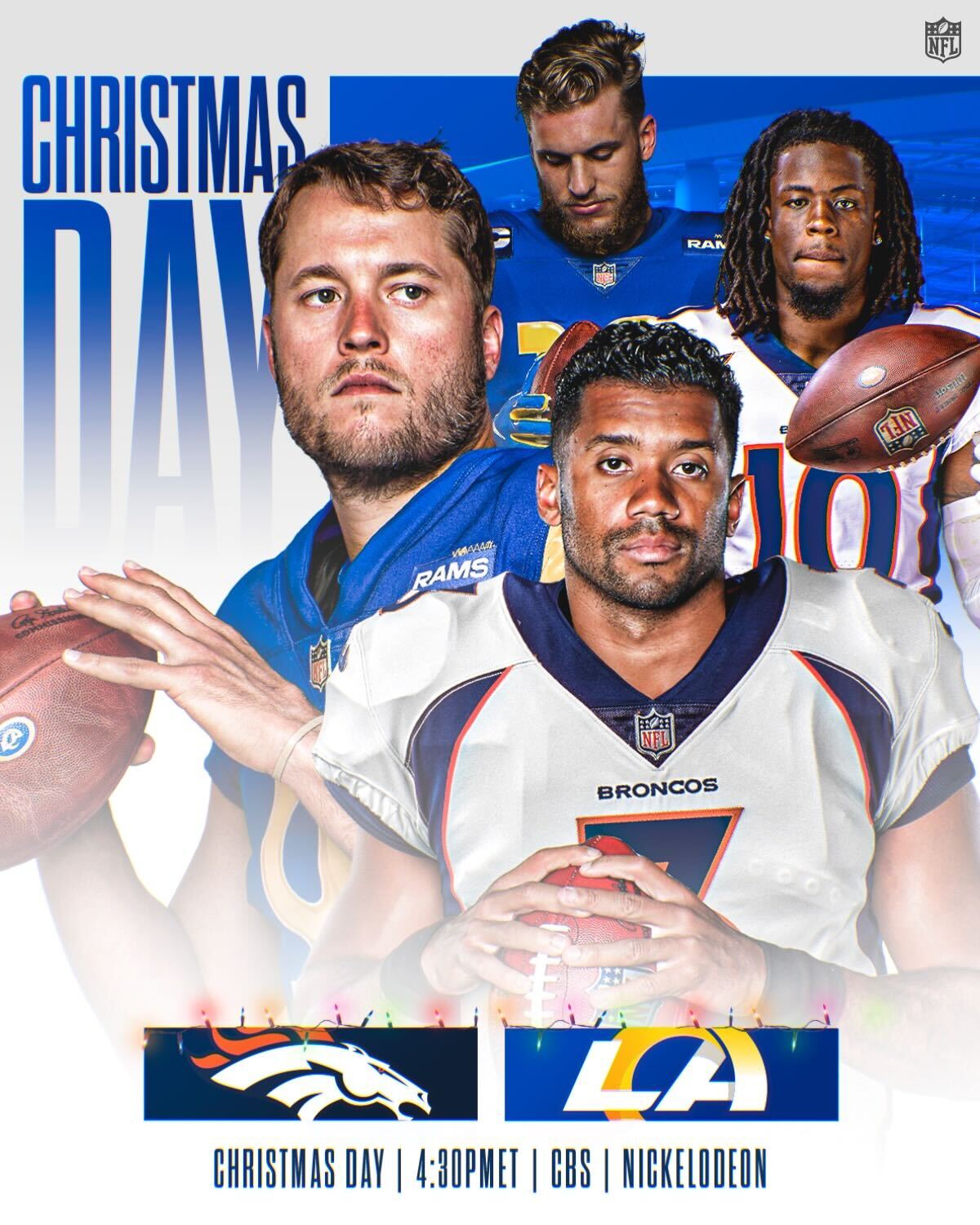 Nfl Christmas Day Schedule 2022 Nfl On Twitter: "🎄🚨 Christmas Game Announcement🎄🚨 @Broncos Vs. @Ramsnfl  On Christmas Day At 4:30Pm Et On Cbs/Nickelodeon! 📺: 2022 Nfl Schedule  Release -- Thursday At 8Pm Et On @Nflnetwork Https://T.co/Nh5Zmev8S0" /