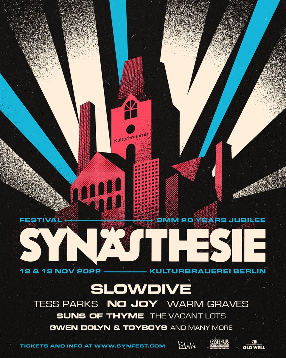 We're headlining the 20th anniversary edition of Synasthesie Festival in Berlin this November. First wave of tickets on sale now... synfest.com