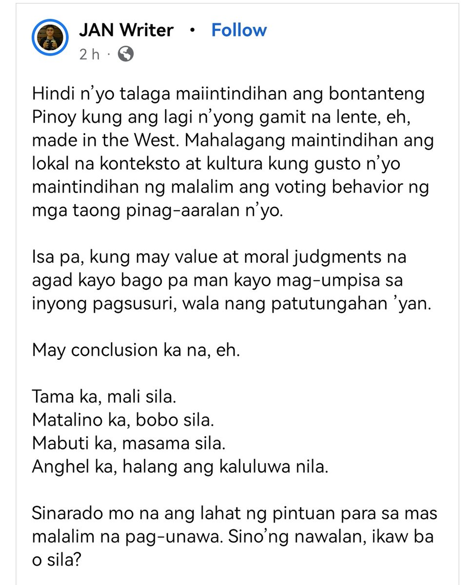 Belynlyn1's tweet photo. @vssiisnowflower Ikaw nagpatalo sa nanay nio. Kawawa si leni dahil sainyo.. https://t.co/d66QM61JCH