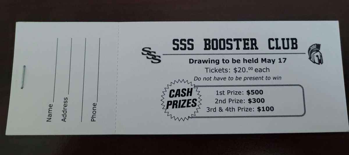 SSS Athletics is running a raffle for a chance to win $500, $300, and $100. Tickets are $20 each. Please leave a message, comment, or reach out to coach Brown directly if you would like one. Can take cashapp, venmo, or cash. <a href="/athletics_sss/">Smithfield-Selma Spartan Athletics</a> <a href="/SSS_Spartans/">SSS High School</a>