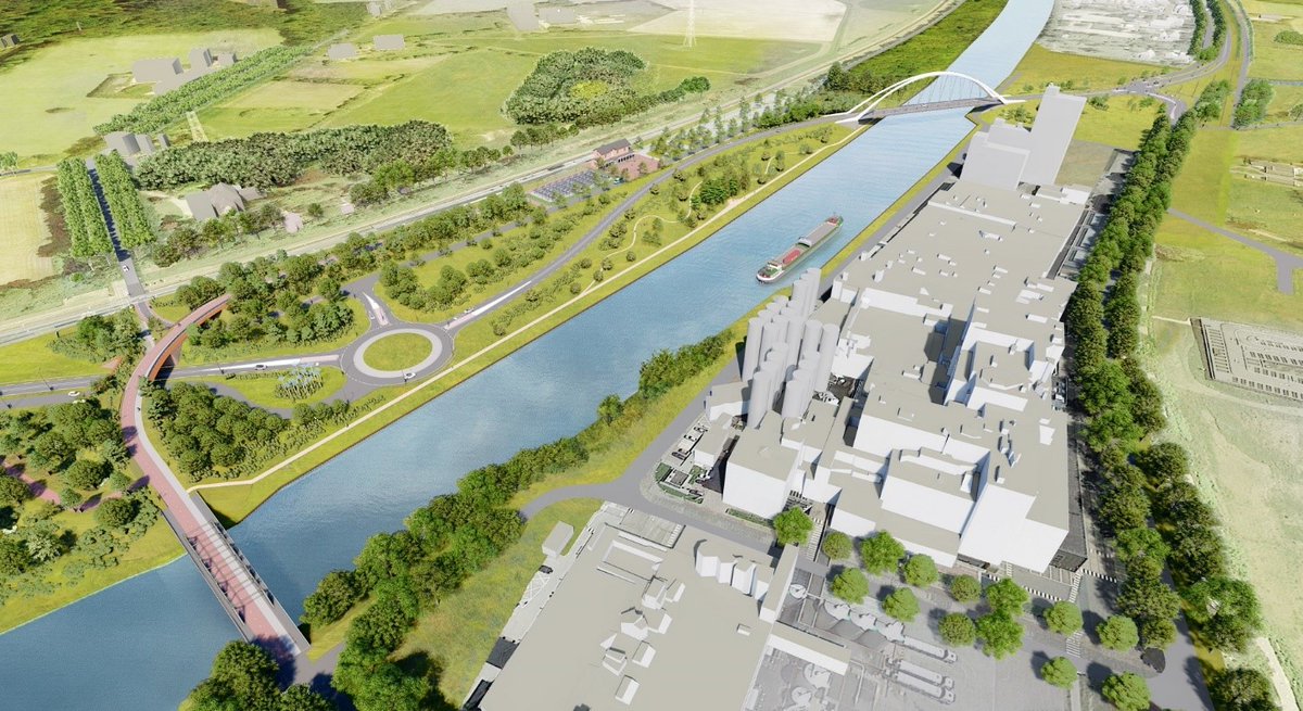 provgelderland's tweet photo. We gunnen het contract voor ontwerp + aanleg van de #N346 Schakel Achterhoek A1 bij Lochem aan @BAMInfra_nl De nieuwe doorgaande weg is een belangrijke schakel tussen bestaande wegen. Het verbetert de bereikbaarheid, veiligheid en past in het landschap 👉 https://t.co/P8Nfw1fAhL https://t.co/jjpV9uGLdQ