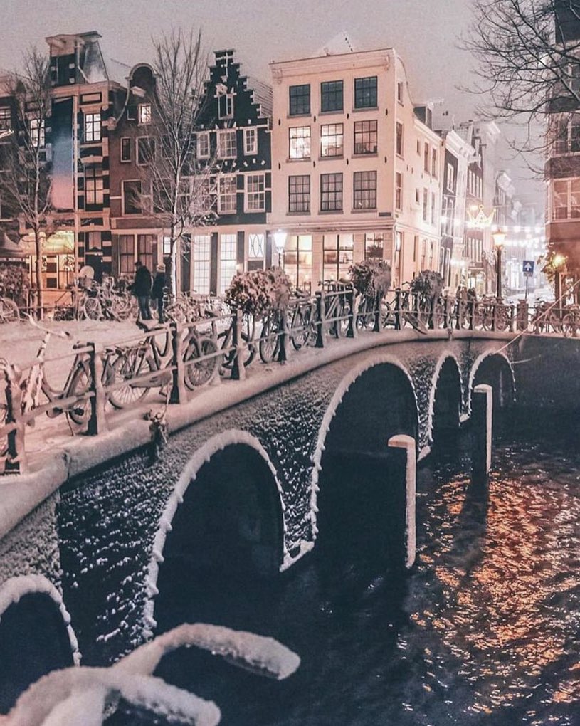 earthcurated's tweet photo. Amsterdam, Netherlands ❄️ https://t.co/M8JppujL1x