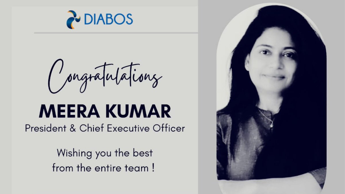 diabosglobal's tweet photo. We are very happy &amp; excited to announce that our CBO Meera Kumar is now President &amp; CEO of DIABOS.
Team Diabos stands strong and looks forward to reaching new heights.
#Congratulations #Diabos #President #CEO #Celebration #Bestwishes https://t.co/2DiiA2FSjg