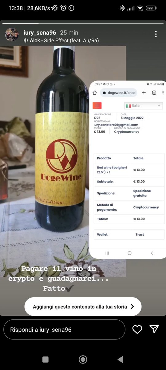 DogeWineToken's tweet photo. WE ARE PLEASED TO PRESENT YOU ONE OF OUR FIRST CUSTOMERS!
💥🔥💥🔥💥
#Bitcoin #BNB #BTC #Dogewine #wine #Crypto #cryptotrading #nftart https://t.co/pkjiccdpPc