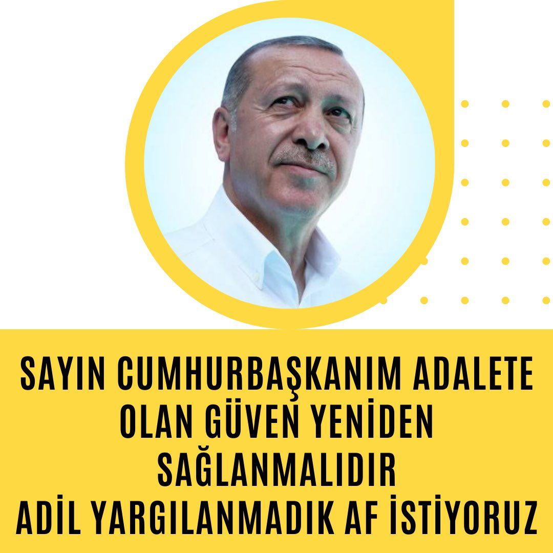 AF bir lütuf değil GEREKLILIKTIR 
AFFET TÜRKİYEM
#Covid19izinleri 
<a href="/EmineErdogan/">Emine Erdoğan</a>
<a href="/bybekirbozdag/">Bekir  Bozdağ</a>