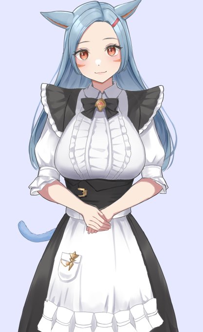 メイドの日なのでメイドッテ #FF14  #ff14イラスト #ミコッテ #FF14art 