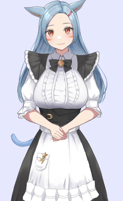 メイドの日なのでメイドッテ #FF14  #ff14イラスト #ミコッテ #FF14art 