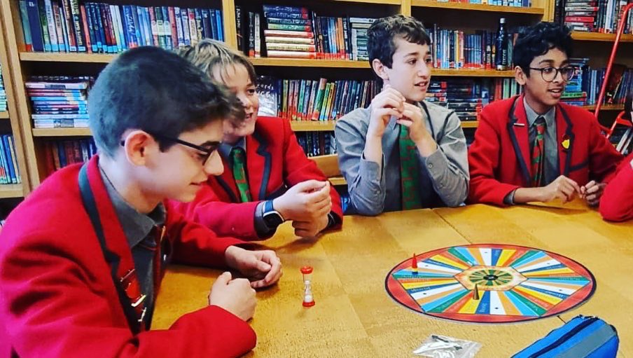ArnoldHouseSch's tweet image. The Y8 boys who have finished their exams, playing a game and plotting their first non- academic task - all will be revealed soon! #ahenglish #englishscholarship #postexamfun #teamwork #mysteryproject #arnoldhouseschool