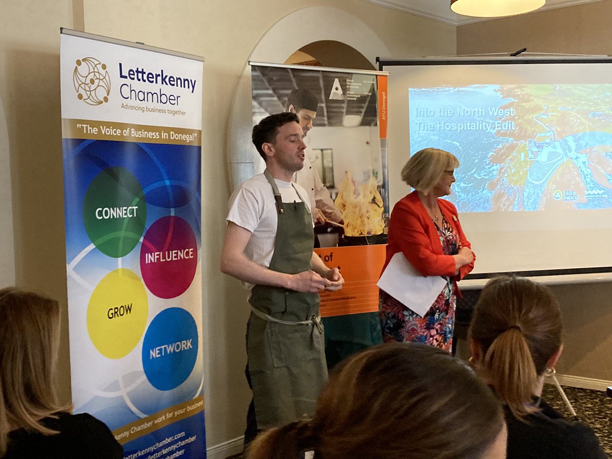 lkchamber's tweet photo. Our Into The Northwest tourism event being kicked off by @Chrismolloy_ of @Lemontree_lk #Letterkenny #Hospitality #WildAtlanticWay #donegal a busy #summer ahead https://t.co/LEwPjYzZVf