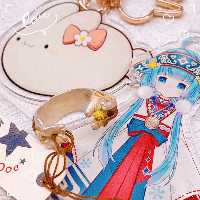 ココロニちゃんから母の日&amp;ちょっと早めなお誕生日プレゼントを頂きました!🎁
かわいいうさぎさんリング!家宝にします🌱( ᐢ. ̫ .ᐢ )🌼✨ 