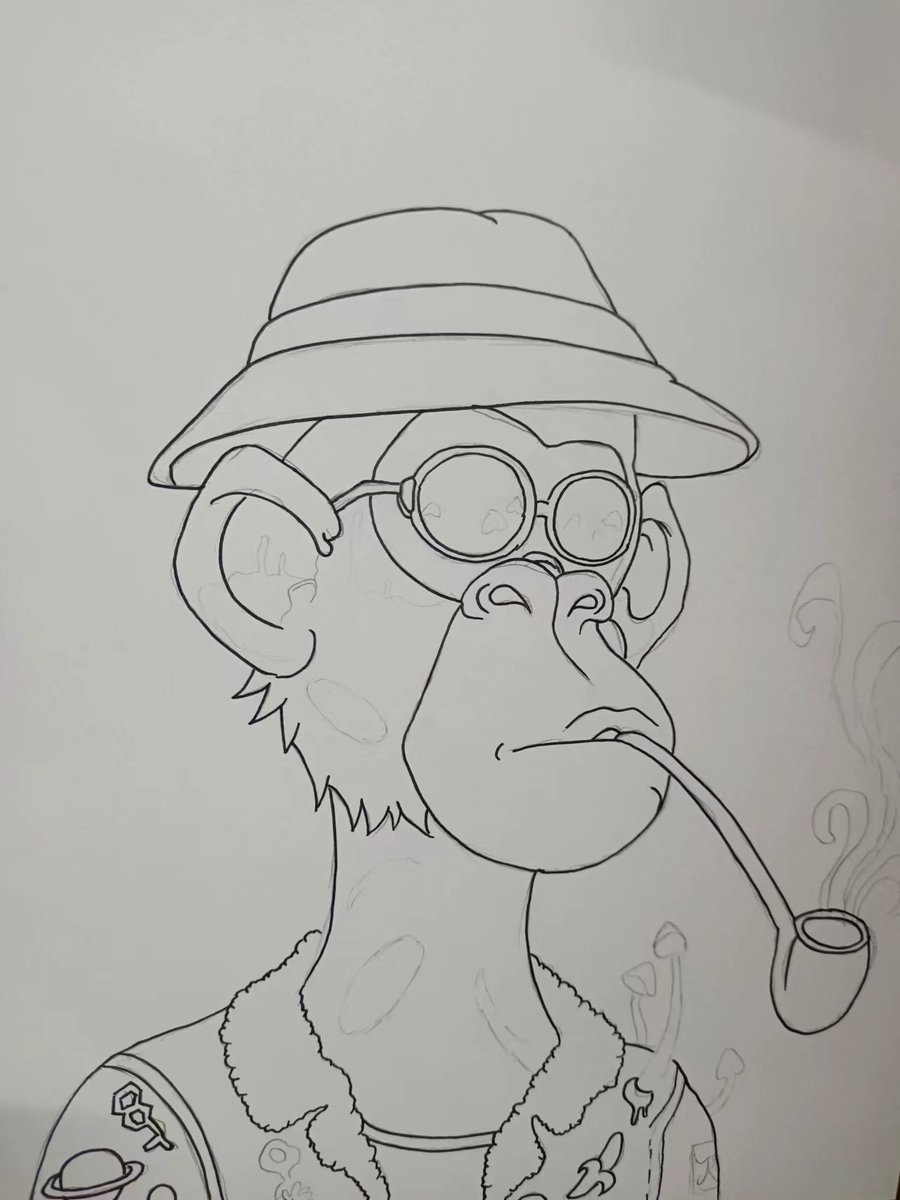 HaqueAugusta's tweet photo. hi @trippinapes I have drawn the line draft, but it is not finished yet https://t.co/A6diDjLc0B