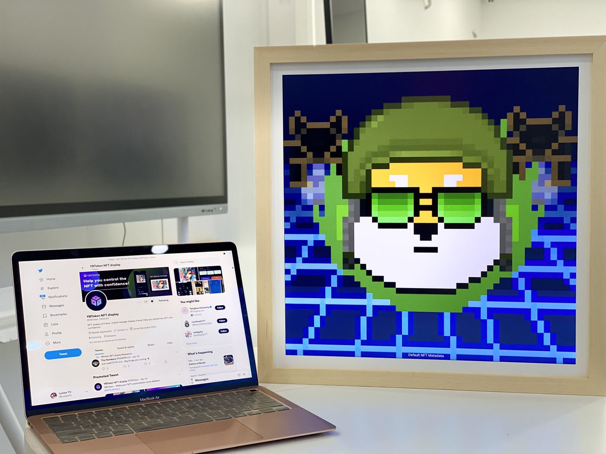 YBToken's tweet photo. YBToken show your NFT @YBToken @NFTframe #nftframe #NFTdiscord https://t.co/2svaNsevSe