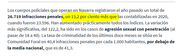 PodemosCanabico's tweet photo. Mientras estos salvapatrias de la Policía Foral se dedican a confiscar porros, la delincuencia y la violencia campan a sus anchas y aumentan un 13,2% en Nafarroa... https://t.co/3MiUllEY2N