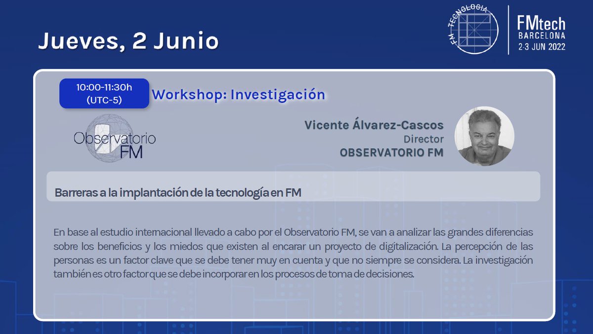 fm_vicente's tweet photo. #Facilitymanagement #FMtech 
¿Nos vemos en Barcelona? https://t.co/M78V646rth