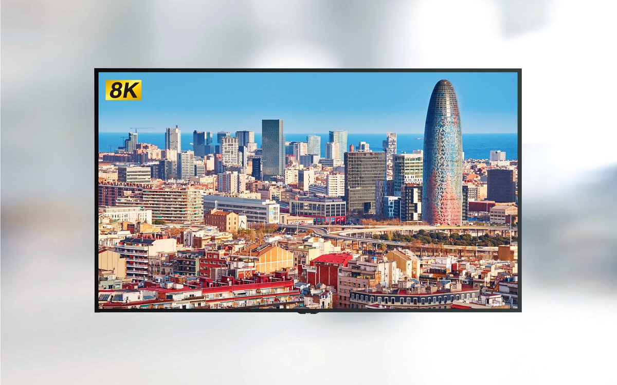AirportSupplier's tweet photo. Sharp/NEC to showcase 120” 8K monitor powered by Intel Smart Display Module (SDM) at ISE 2022 https://t.co/vXKsZXJane @SharpNEC_EU #SharpNEC #ISE2022 #Intel #SDM #SmartDisplayModule https://t.co/ow5JPBJbdb