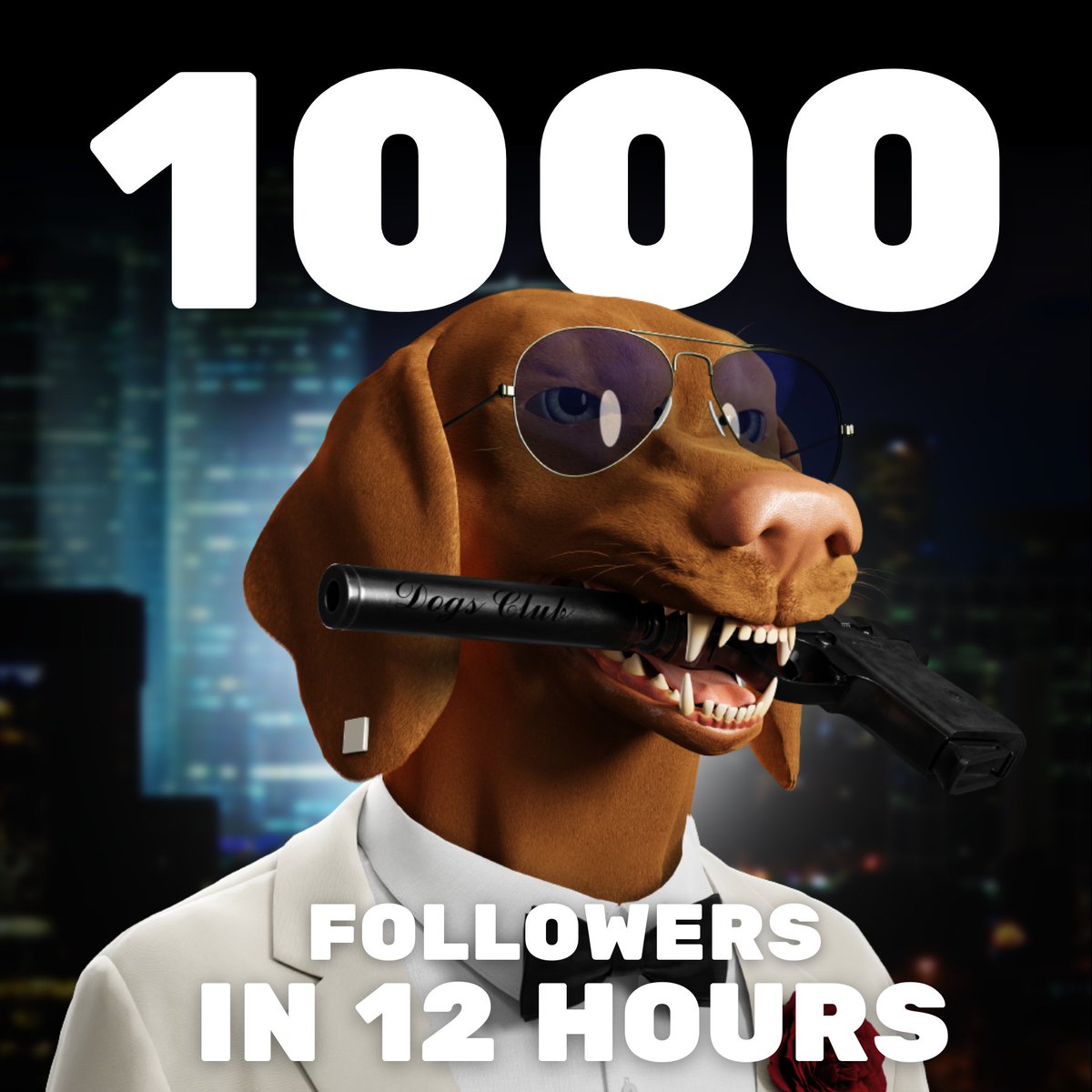 BlueMoonDogsNFT's tweet photo. 1000 Followers in under 12 Hours 🤯🚀

To celebrate, 3 WL spots Giveaway!
➡️ Like and RT
➡️ Follow BMD
➡️ Tag 3 friends

Winners in 24H ⏳

#NFT #NFTdrop #BMD #Giveaway #NFTGiveaway https://t.co/dyEhBZOMrn