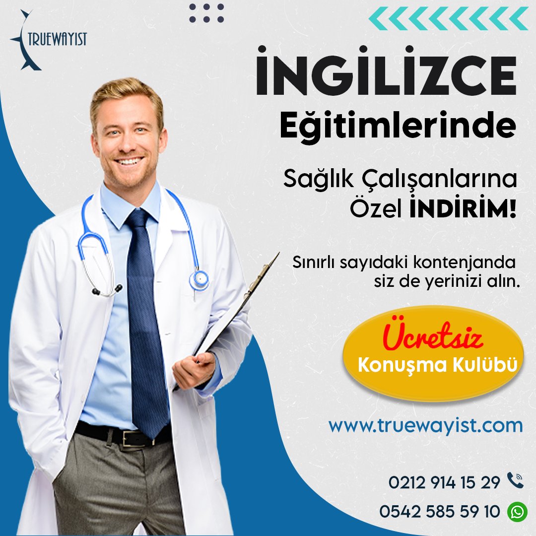 truewayist's tweet photo. İngilizce Eğitimlerinde Sağlık Çalışanları Yakınlarına Özel İndirimler!
0 542 585 59 10
https://t.co/iUz03NJpVh
info@truewayist.com
#ingilizce #dilokulu #onlineingilizce #onlineeğitim #ingilizcekursu #ingilizceğitimi #english #yurtdisi #yurtdisiegitim #ingilizcedersi https://t.co/Gmd4jzsnwQ