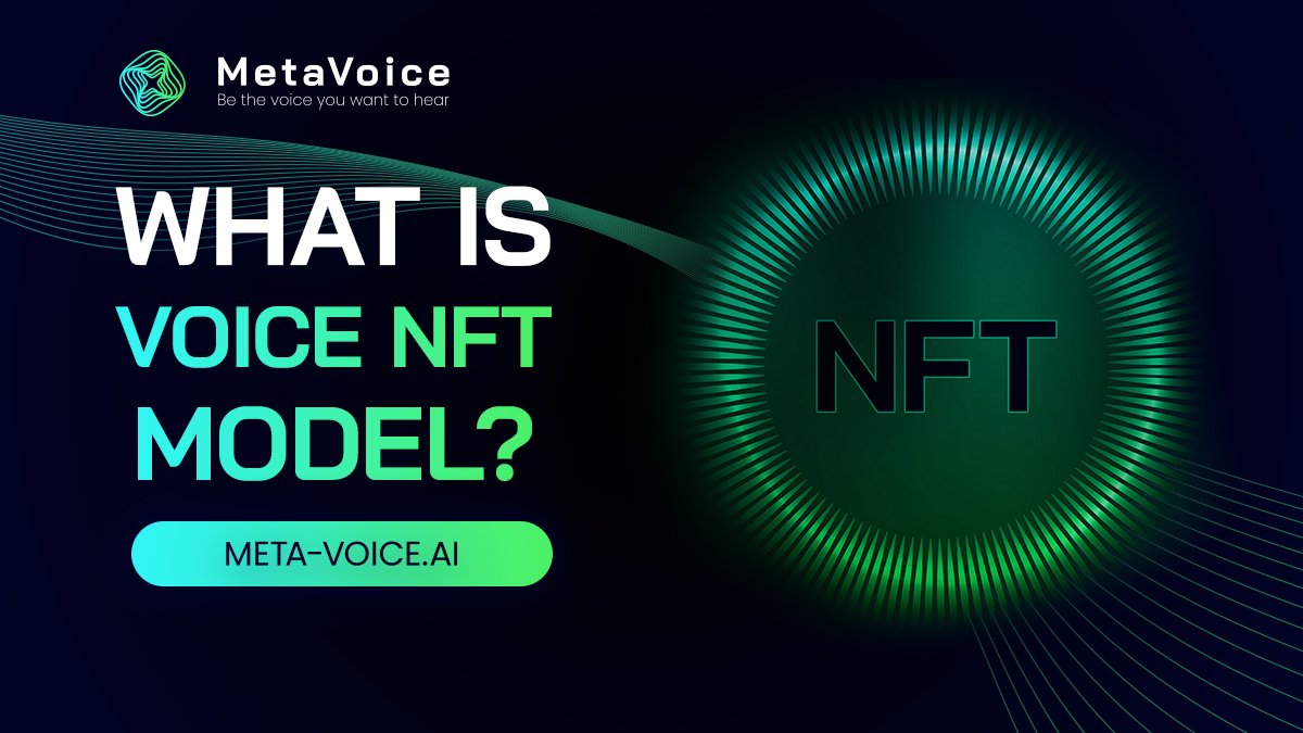 MetaVoiceAI's tweet photo. (1/3)
Voice NFT Model is the main product of #MetaVoice. What is this?💡

Voice NFT Model is a voice model secured with the #NFT token. A voice model is a sample of a voice prepared according to the appropriate technical specification and trained by our artificial neural networks https://t.co/RIeXA1j4Wk