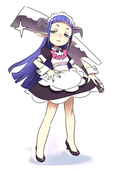 メイドの火だそうなので5億年くらい前にかいたメイドさん(もはやキャラの名前も覚えていない) 