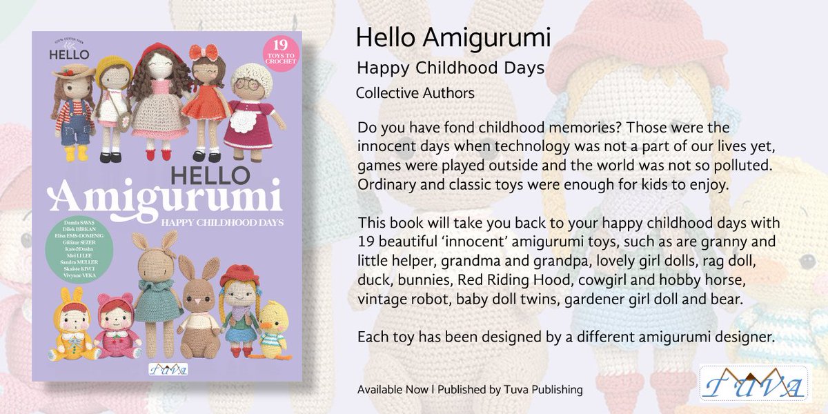 GMC Distribution (@gmc_d) on Twitter photo #HelloAmigurumi published by <a href="/TuvaYayincilik/">Tuva Publishing</a> is here. This beautiful collection of 19 #amigurumi toys will take you back to your happy childhood days. #Crochet #CrochetDesigns #CrochetBook #Crocheted #CrochetedProjects #HelloAmigurumi published by <a href="/TuvaYayincilik/">Tuva Publishing</a> is here. This beautiful collection of 19 #amigurumi toys will take you back to your happy childhood days. #Crochet #CrochetDesigns #CrochetBook #Crocheted #CrochetedProjects