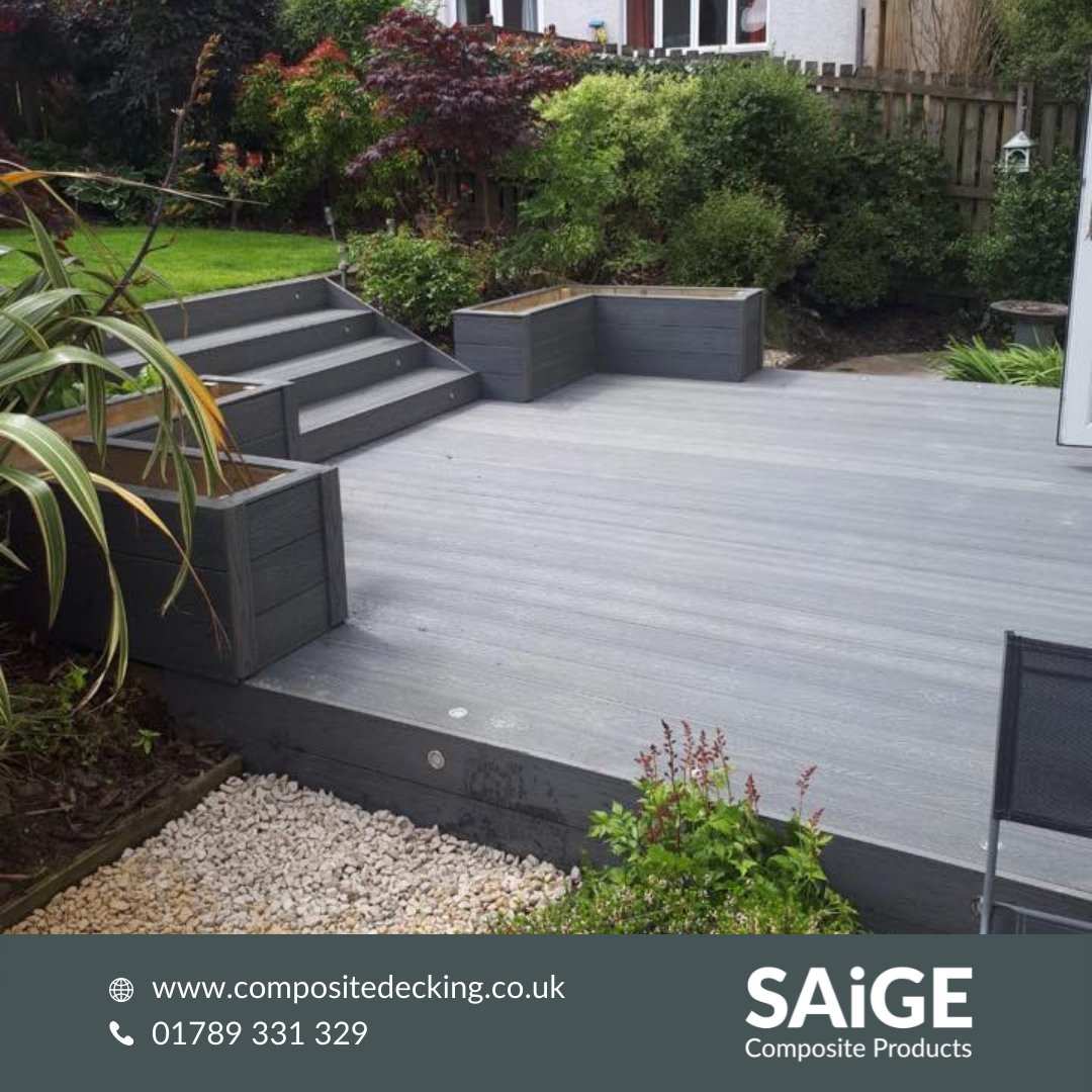 SaigeComposites's tweet photo. Choose #rusticdecking for an #authentic and #traditional look for your #gardenproject.
Our walnut and grey rustic #decking is #highstrength, #environmentallyfriendly and looks amazing! https://t.co/1OrcXbIQbd