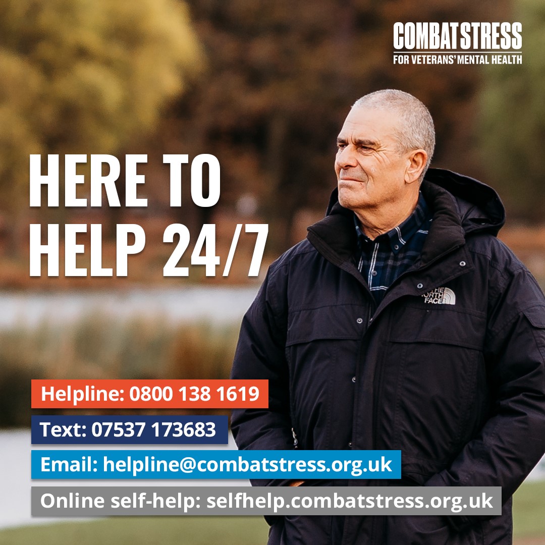 This #MentalHealthAwarenessWeek we remind veterans affected by military-related trauma to seek support. We have resources (available at selfhelp.combatstress.org.uk) to help with a range of mental health problems or you can call our Helpline on 0800 138 1619. Don't struggle in silence