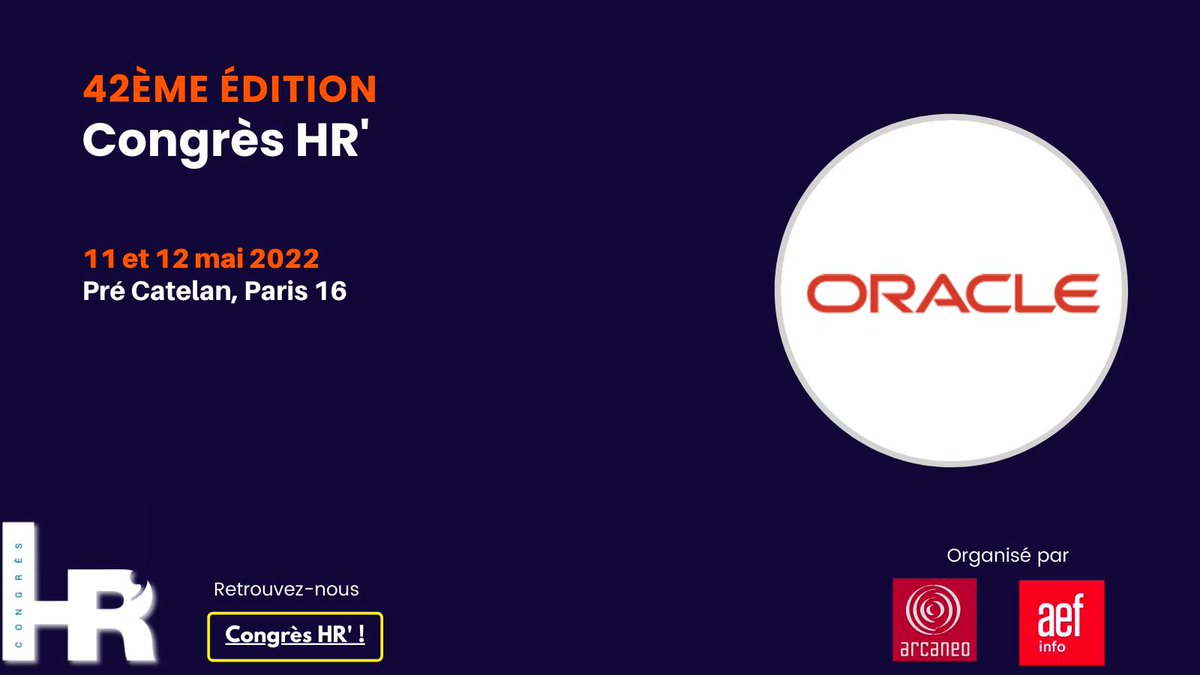Oracle_France's tweet photo. [⏳J-1 #congreshr] Atelier et témoignage avec @SylvainLETOURMY sur comment infuser la culture de l’agile, déployer des programmes favorisant la transversalité et ancrer des dynamiques de responsabilisation ? 💥

📝Inscrivez-vous ici 👉https://t.co/bO4kx41ffG
 #RH @CONGRES_HR https://t.co/yuhVThcDKh