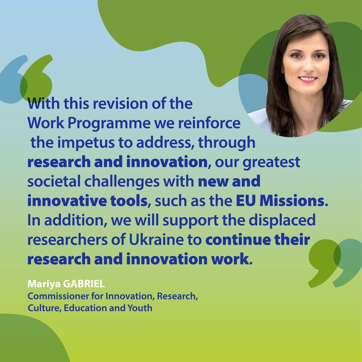 Mariya Gabriel tweet media