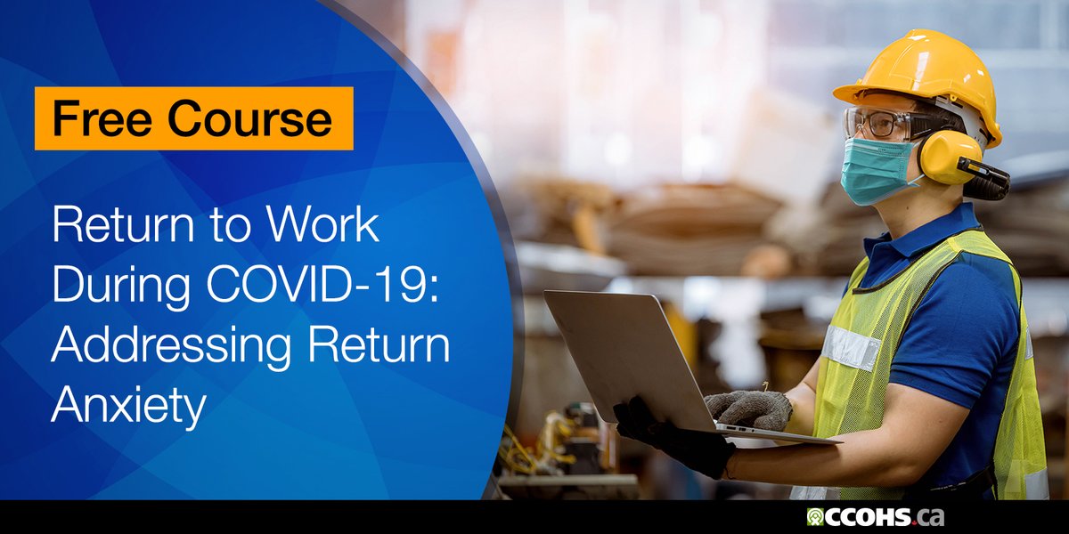CCOHS's tweet photo. Remote employees may be impacted differently when returning to the workplace during #COVID19. Flexible employers can help ease the transition. Take our free course: https://t.co/WZglBtH0WR #returntoworkplace #hybridwork #mentalhealth https://t.co/kzDvWPjtmG