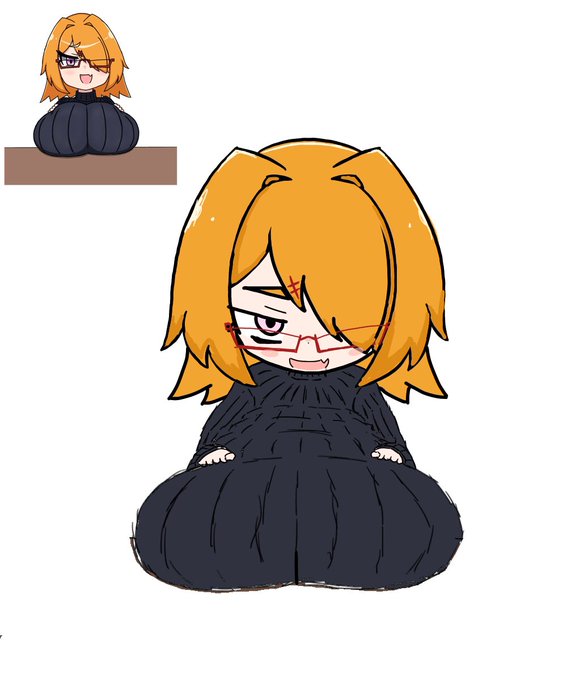 押し付けている感じの絵にしたいカララフ やる気と気分次第で机、もしくはおじさんが生えます 