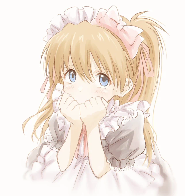 今日メイドの日だったか…
ということで落書きですが慌てて描きました💦 