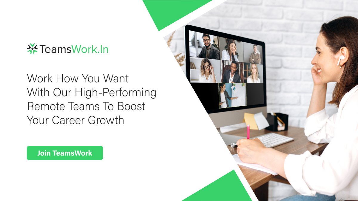 TeamsWorkIn's tweet photo. With the #TeamsWork #highperformingremoteteams, you can work how you want to and grow and boost your career growth.

Explore more: https://t.co/yTpZqZ2ozf

#teamsondemand #remotedevelopmentcompany #professionalremoteteam #dedicatedremoteteams #professionalsoftwaredevelopers https://t.co/sCdjuNeL2g