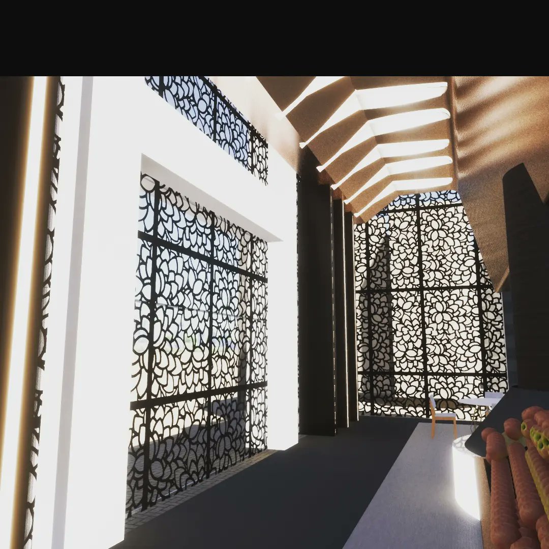 AlfredL44742562's tweet photo. Lobby area Copper style
With led boxlight at the front ,tuned with chrome copper ceiling,batik geometry stickers to allow shadows to form on the floor
#lobbydesign #copper
#interiordesign
#notboringwhite
#metallicchrome #contemporarydesignstyle
#stylemestiada https://t.co/kBq4fuALvJ