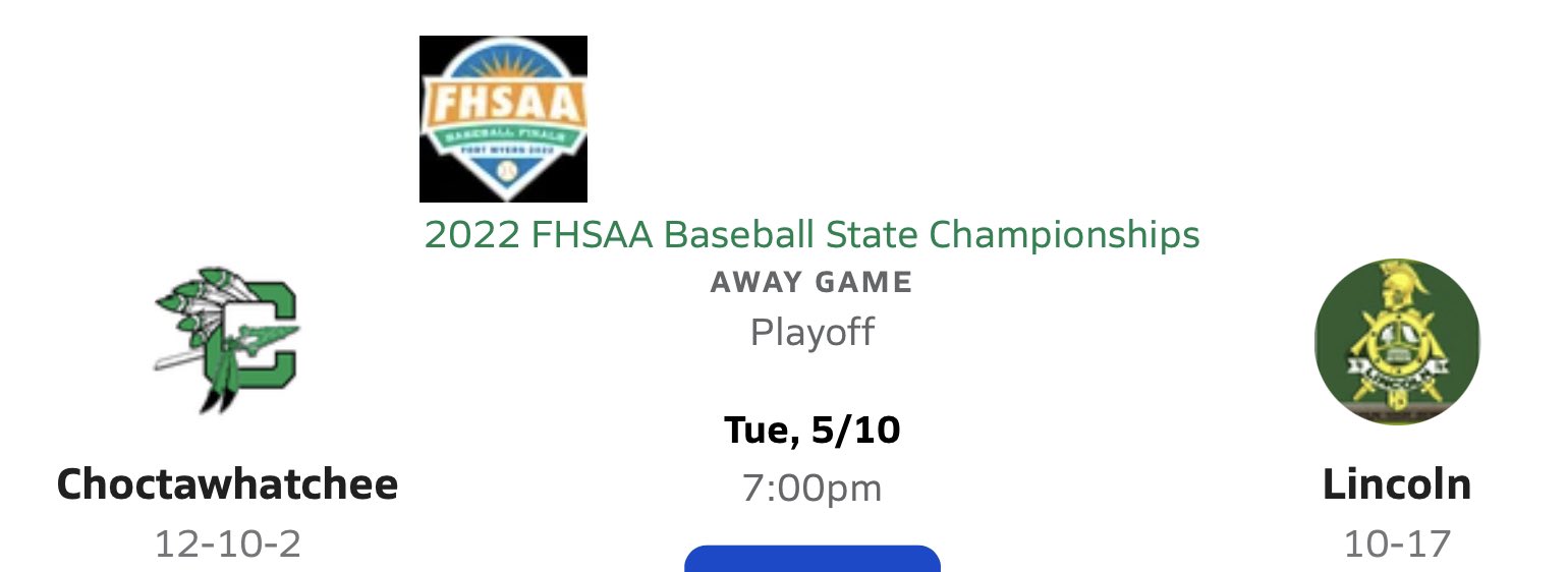 Choctawhatchee High School Baseball (CHSIndianBsball) / Twitter