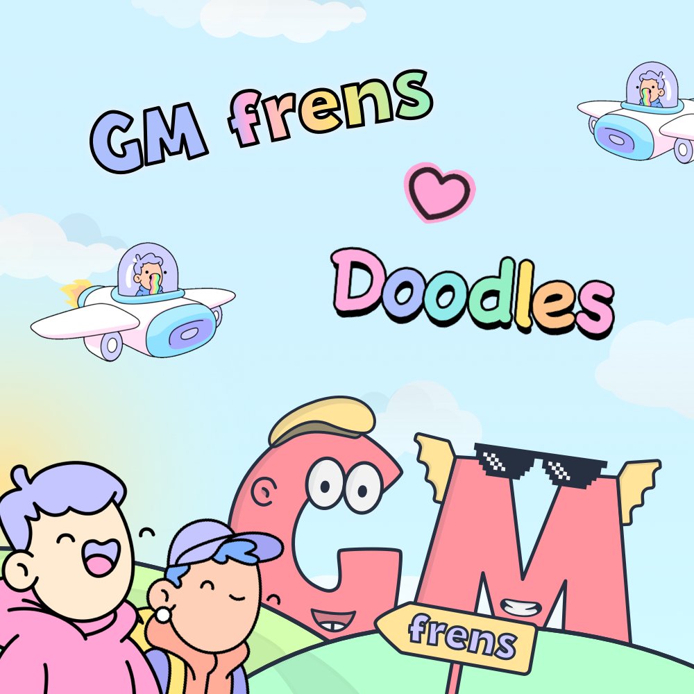 More frens from the official <a href="/doodles/">doodles</a> alpha group will join the GM journey through a dedicated WL collab over the coming days 🤗
Doodlers are already in GMWL since the early days and can't be more excited to welcome even more today 🚀

🎁 RT and tag frens, some get a surprize!