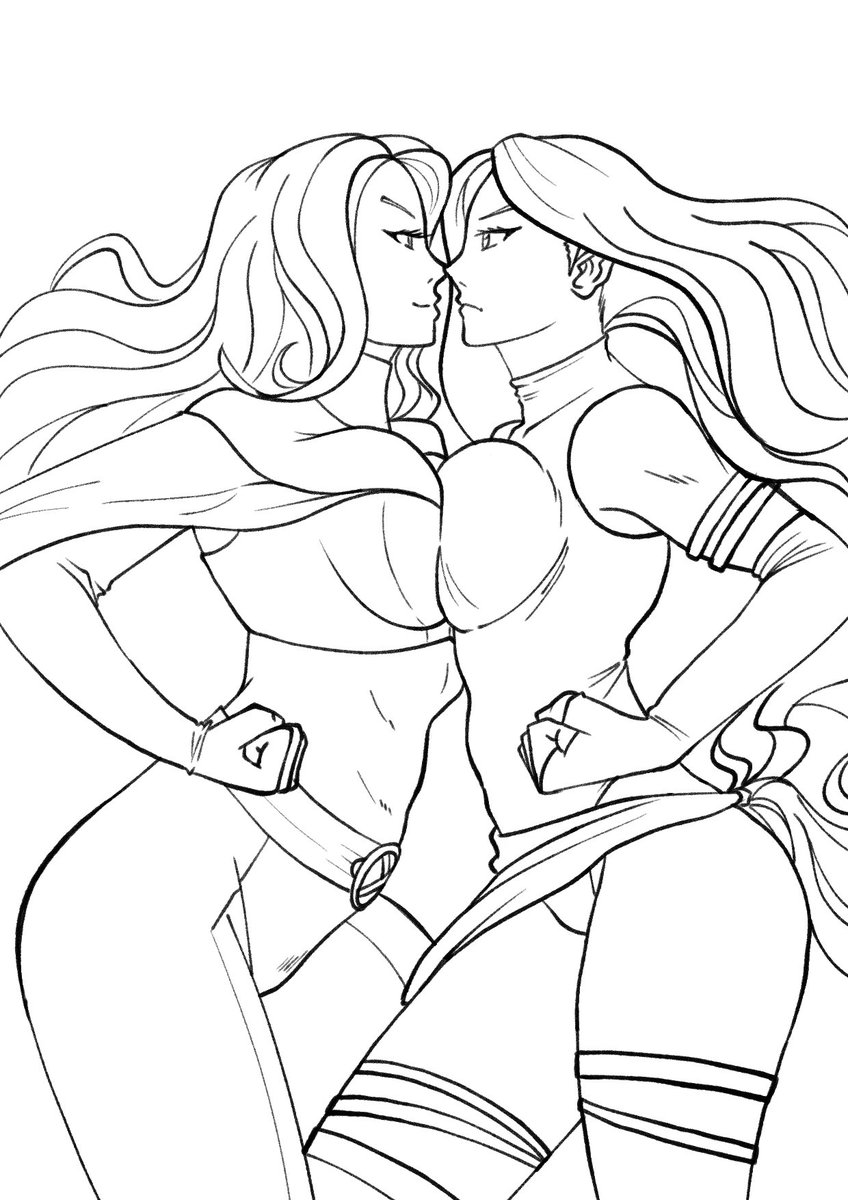MaoLilith's tweet photo. It's been long time never post.
Emma Frost vs Psylocke
#Marvel #psylocke #emmafrost #art #FANART #CLIPSTUDIO https://t.co/nZ1bTQsR4x