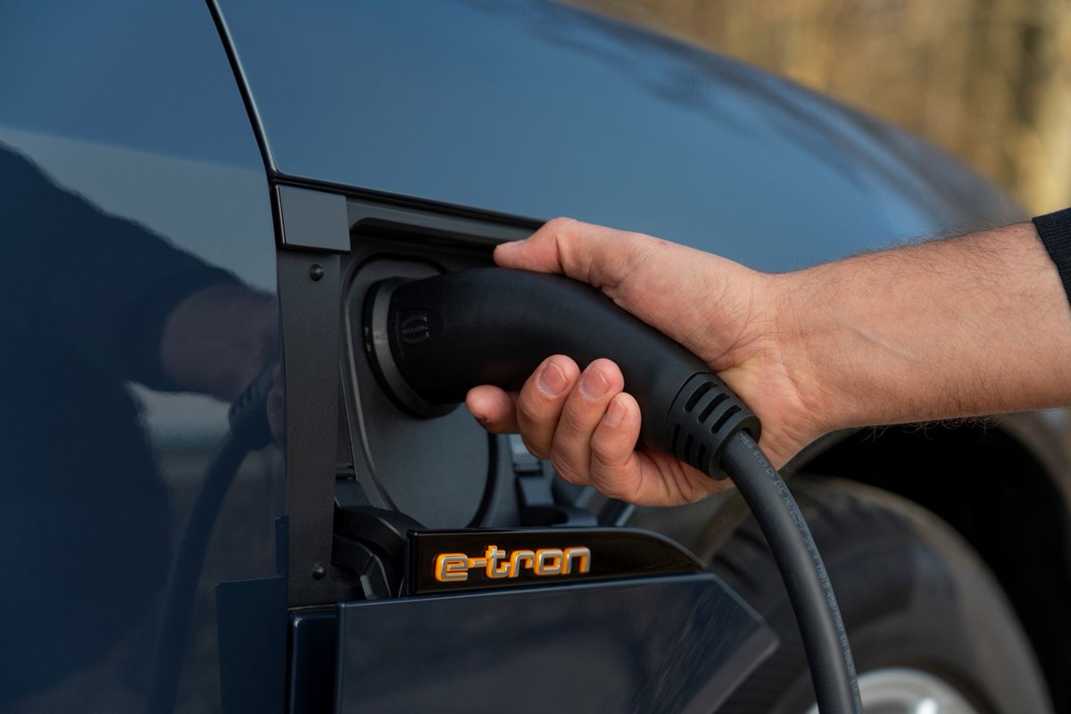 AudiPakistan's tweet photo. Charging made easy.
For the Audi e-tron you have a variety of charging options available. For charging at home, we provide you with sustainable solutions. You draw the energy from your household electricity network.
#etron #AudiPakistan #LivingProgress https://t.co/IUMLkopbjS