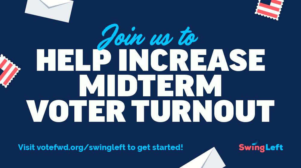 swingleft's tweet photo. We can defeat Republicans up and down the ballot in November—if we stay off the sidelines. Writing letters to voters is an effective way to get more voters to the polls, and you can do it in your free time from anywhere! Get started: https://t.co/WjmGNGUxbu https://t.co/xrboznaqzy