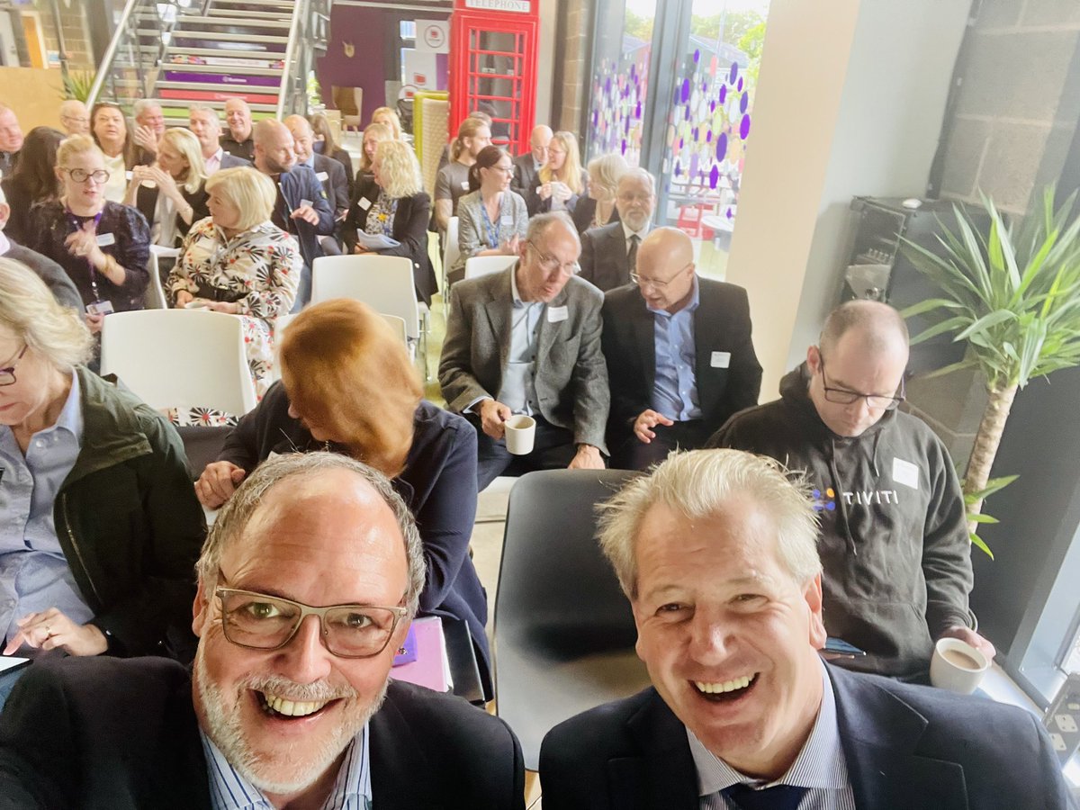 RogerMaher's tweet photo. Great meeting, fabulous location with great interior design @HaltonHousing and very powerful story from Sean Bailey about his mental health journey during #MentalHealthAwarenessWeek #greatnetworking #haltonchamber #interiordesign https://t.co/KC4EMIuWVw