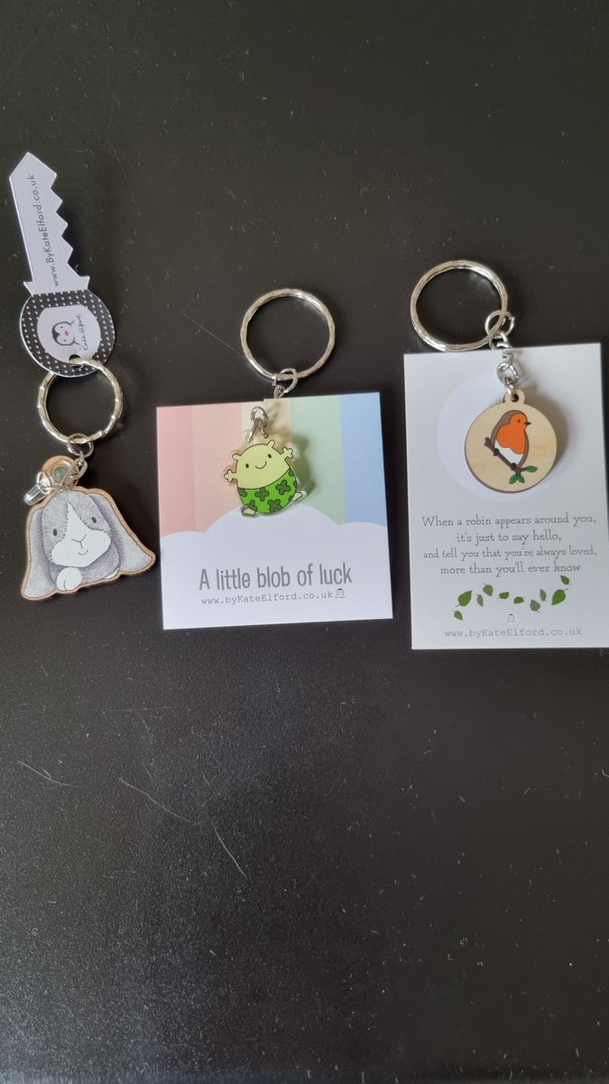 <a href="/byKateElford/">by Kate Elford</a> Thank you so much Kate! Great keyrings - ordered yesterday and received today! My children are going to be overjoyed!!