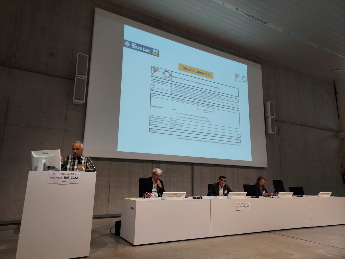 statistiek_vl's tweet photo. Haritz Olaeta of @eustat (Basque Institute of Statistics): "The aim is to be able to reproduce the regional SDG indicator at any time by anyone" #regionalstatistics https://t.co/dUXYVH1aPH