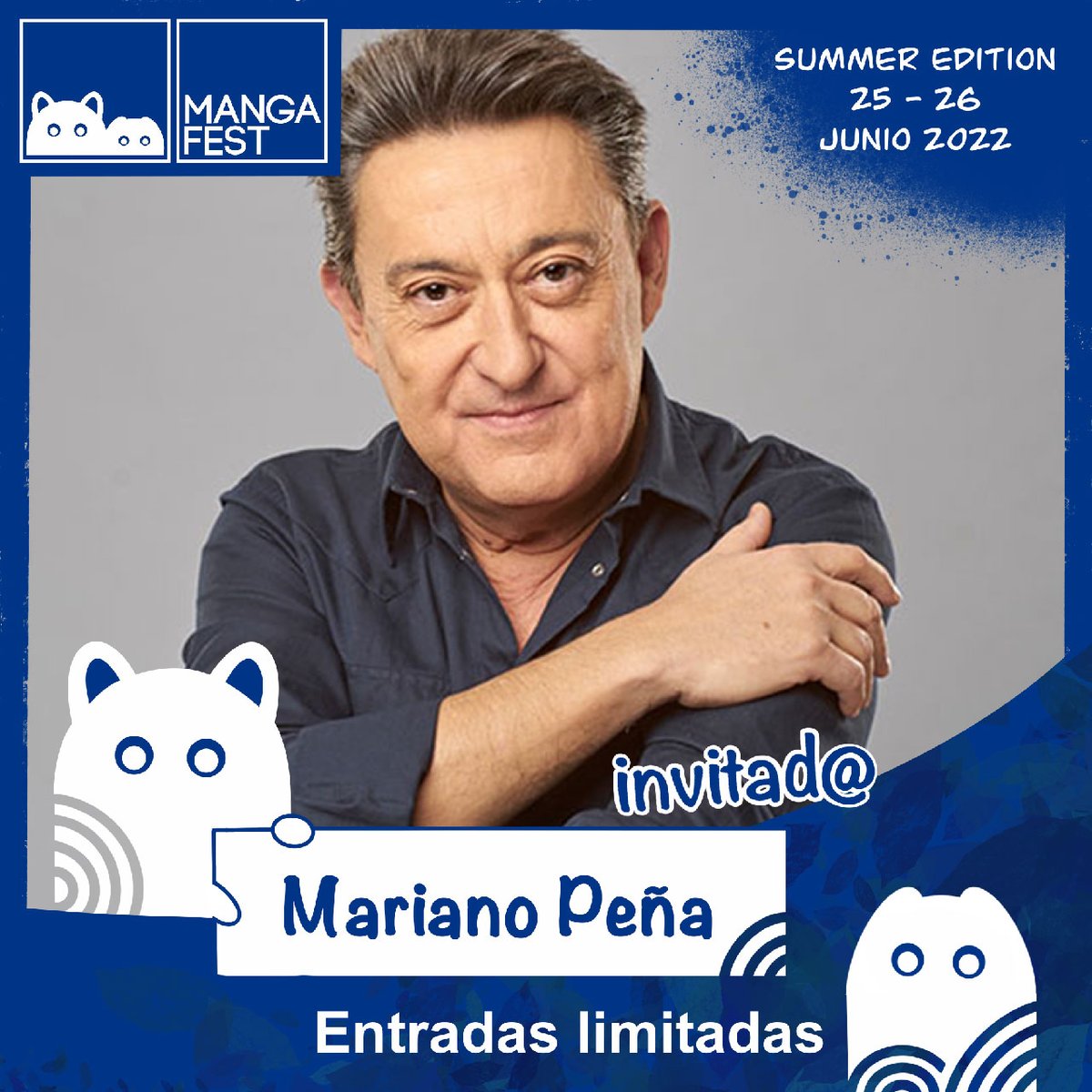 Mangafest's tweet photo. ¡Y seguimos anunciando a los invitados! 🎉

Dragon Ball y su equipo de doblaje va a tener mucha presencia en Mangafest SummerEdition. Y, como no podía ser de otra manera, ¡Mariano Peña se apunta! 

¿Aún sin entrada? 👉 https://t.co/yWT9hV2XZ9

#dragonball #dgz #maestroroshi https://t.co/rJj95oC87i