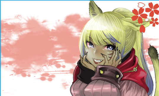 メイド絵を探してたら3年前のファンフェス用に作った名刺絵が出てきた。自キャラを描くのはレアであるな。 