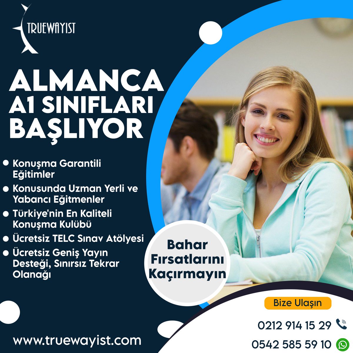 truewayist's tweet photo. Almanca B1 Kurslarımız Başlıyor!

0 542 585 59 10 
info@truewayist.com

@truewayist #almanca #dilokulu #goethesınav #onlinealmanca #onlineeğitim #telc #testdaf #almancakursu #almancaeğitimi #deutsch #yurtdısı #yurtdısıegitim https://t.co/bGBeF6wabr