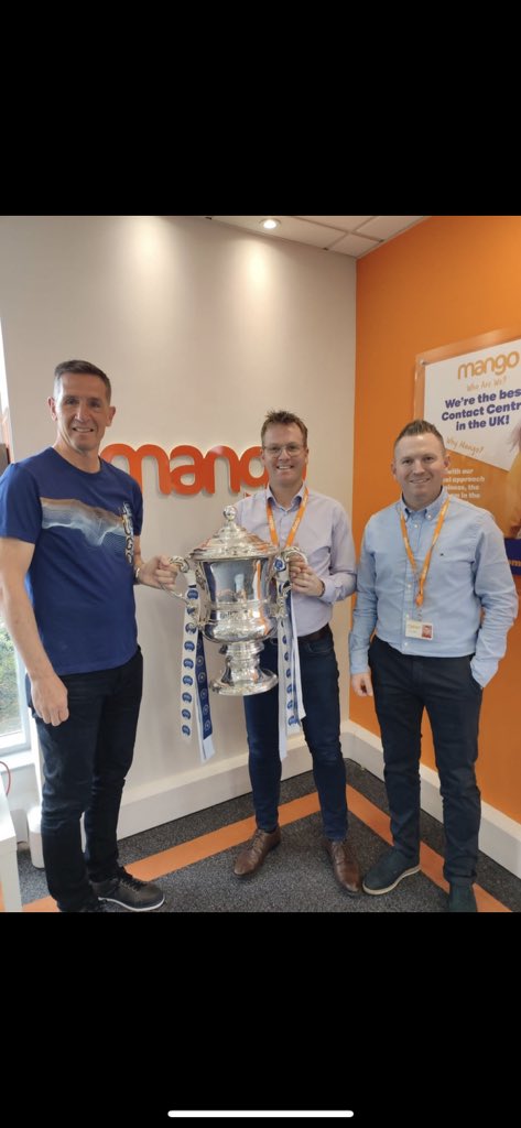 Great to see the Irish Cup pay a wee visit to <a href="/mangodm/">Mango Direct Marketing</a> this morning!