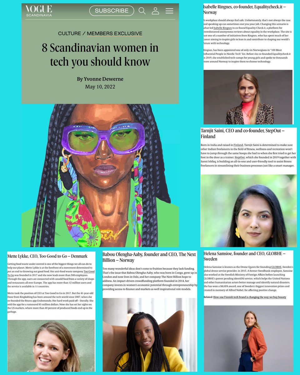 Isabelle Ringnes (@isabelleringnes) on Twitter photo Honoured to be part of this list of female trailblazers in tech🥹Thank you for highlighting women in tech Vogue Scandinavia👩🔧👩🏾💻👩🏿🔬🧑🏽🔬 voguescandinavia.com/articles/scand… <a href="/voguescandi/">Vogue Scandinavia</a> Honoured to be part of this list of female trailblazers in tech🥹Thank you for highlighting women in tech Vogue Scandinavia👩🔧👩🏾💻👩🏿🔬🧑🏽🔬 voguescandinavia.com/articles/scand… <a href="/voguescandi/">Vogue Scandinavia</a>
