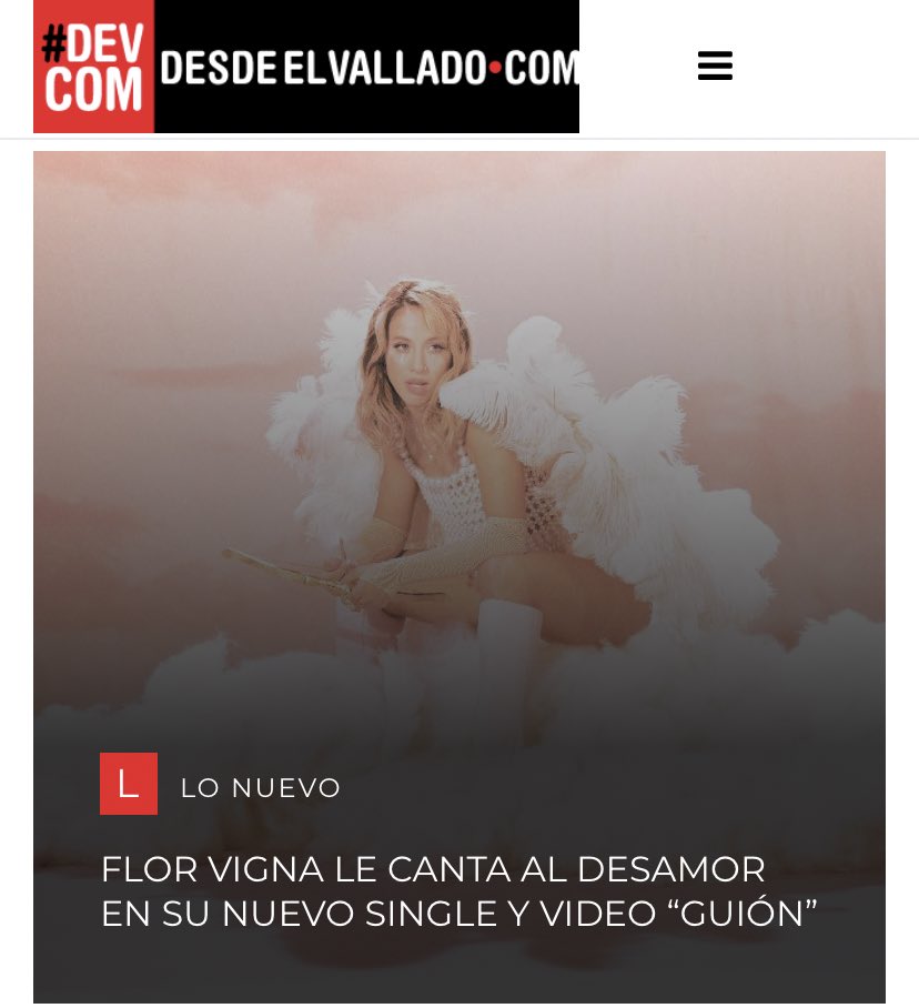 desdeelvallado (@desdeelvallado) on Twitter photo FLOR VIGNA LE CANTA AL DESAMOR EN SU NUEVO SINGLE Y VIDEO “GUIÓN” - Desde el Vallado - Donde la música no descansa. <a href="/desdeelvallado/">desdeelvallado</a> desdeelvallado.com/lo-nuevo/1986-… <a href="/flor_vigna/">Florcita</a> <a href="/MatiasPetrucell/">Matias Petrucelli</a> FLOR VIGNA LE CANTA AL DESAMOR EN SU NUEVO SINGLE Y VIDEO “GUIÓN” - Desde el Vallado - Donde la música no descansa. <a href="/desdeelvallado/">desdeelvallado</a> desdeelvallado.com/lo-nuevo/1986-… <a href="/flor_vigna/">Florcita</a> <a href="/MatiasPetrucell/">Matias Petrucelli</a>