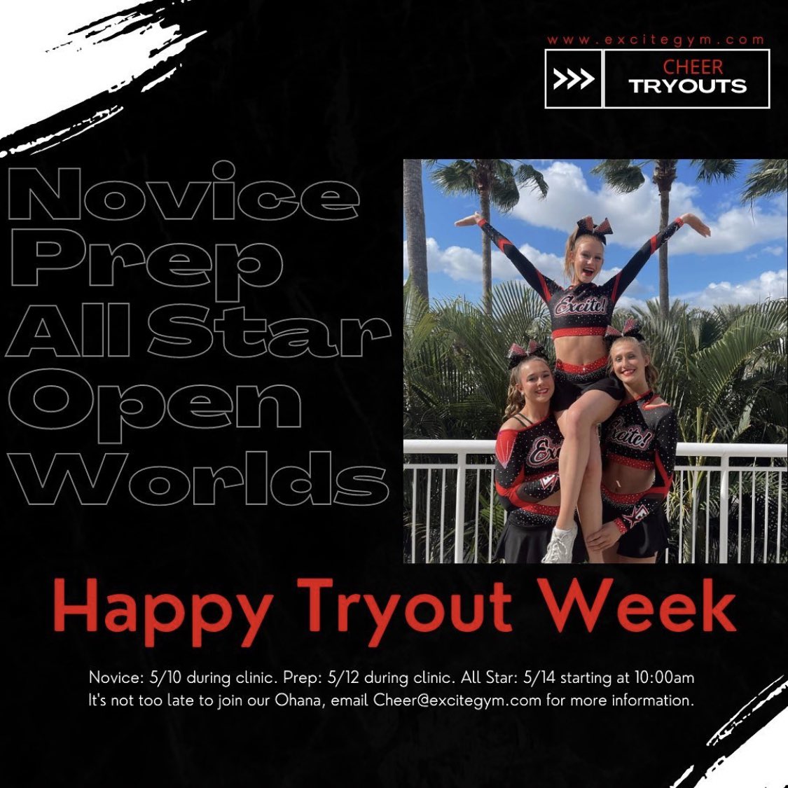 Excitegym's tweet photo. Season 22! ♥️🖤 https://t.co/2tF2hnnuWt
