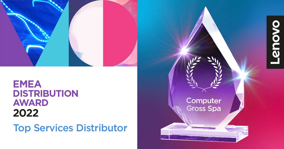 LenovoPartner's tweet photo. Lenovo ISG would like to congratulate @ComputerGross on winning our EMEA Top Services Distributor Award!
Our quarter on quarter results would not be possible without our valued partners support & partnership. Thank you all.
#ChannelFirst #DistributionAwards #LenovoISGEMEA https://t.co/XtdH5CsYRd